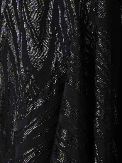 Outlet online Stella McCartney Mujer Vestido Asimétrico Woodgrain color Negro sku 721-000092 01 - Foto 4