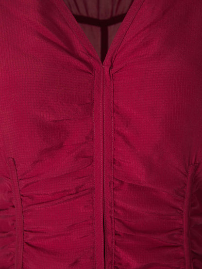 Outlet online Dorothee Schumacher Mujer Vestido Seda Lisa color Burdeos sku 721-000107 01 - Foto 3