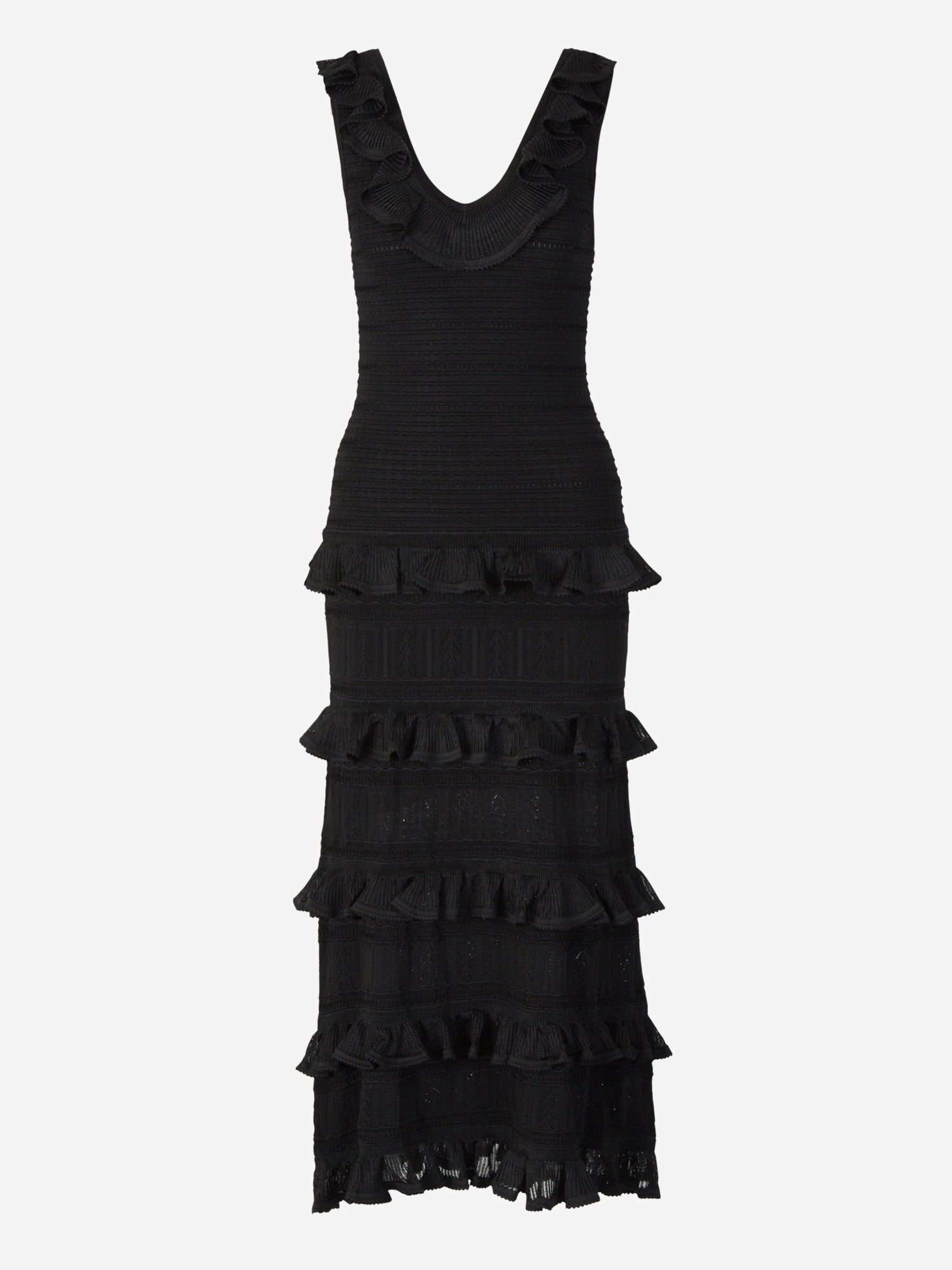 Outlet online Zimmermann Mujer Vestido Volantes Luminosity color Negro sku 721-000117 01 - Foto 1