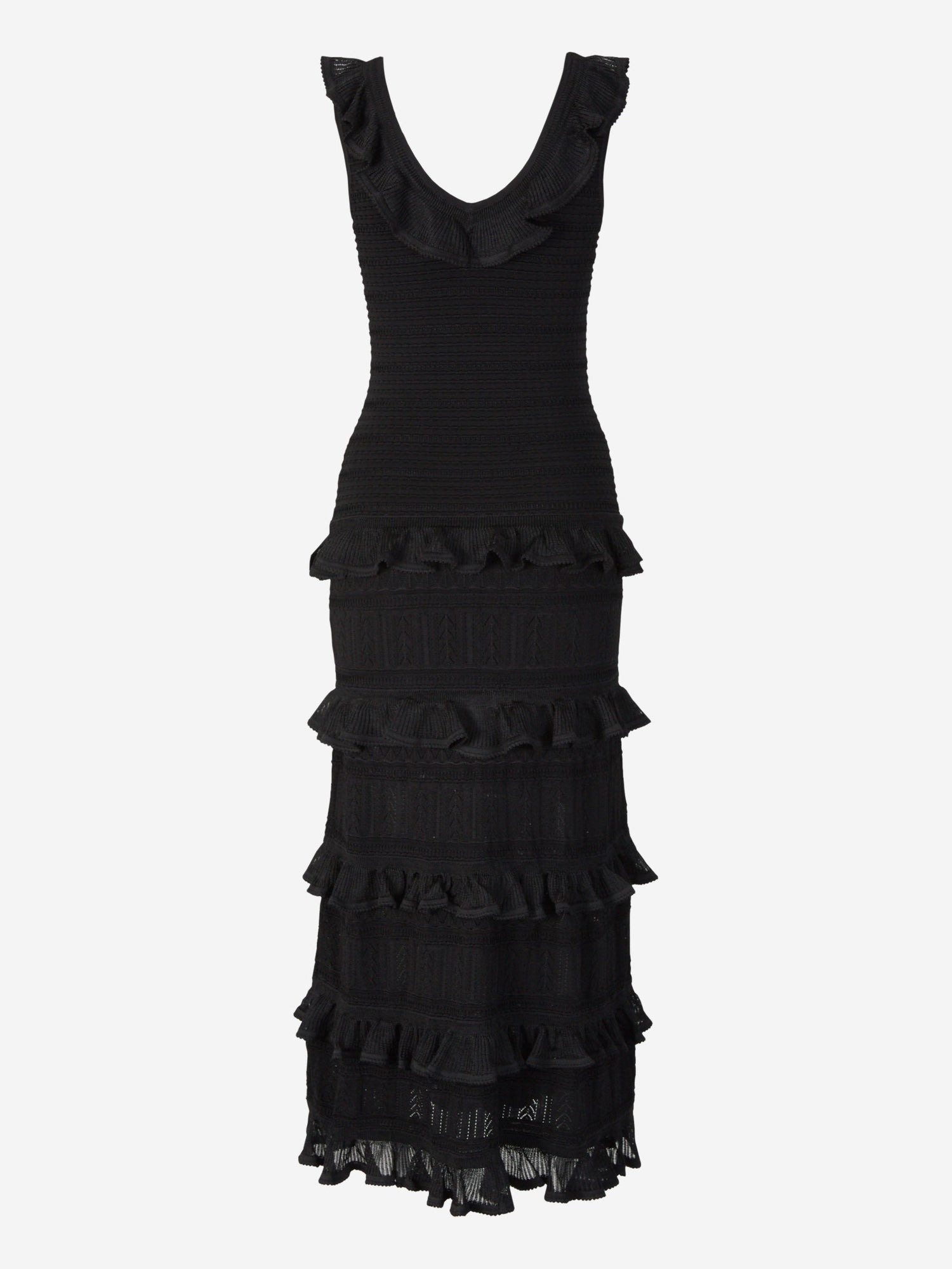 Outlet online Zimmermann Mujer Vestido Volantes Luminosity color Negro sku 721-000117 01 - Foto 2