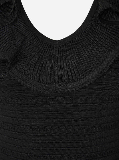 Outlet online Zimmermann Mujer Vestido Volantes Luminosity color Negro sku 721-000117 01 - Foto 3