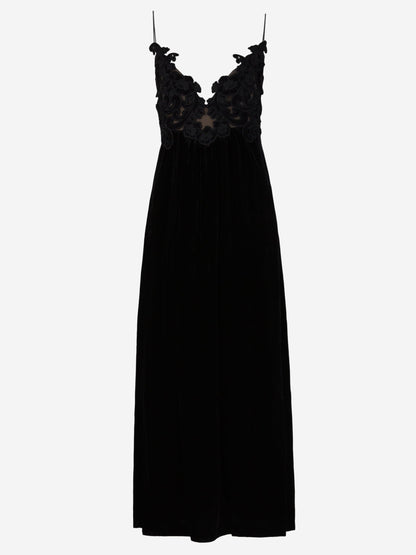 Outlet online Zimmermann Mujer Vestido Sensory Velvet color Negro sku 721-000120 01 - Foto 1