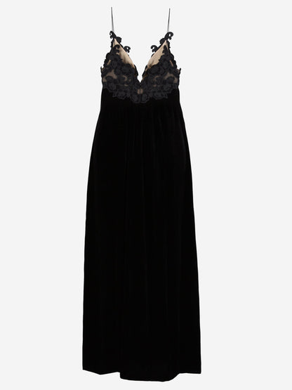 Outlet online Zimmermann Mujer Vestido Sensory Velvet color Negro sku 721-000120 01 - Foto 2