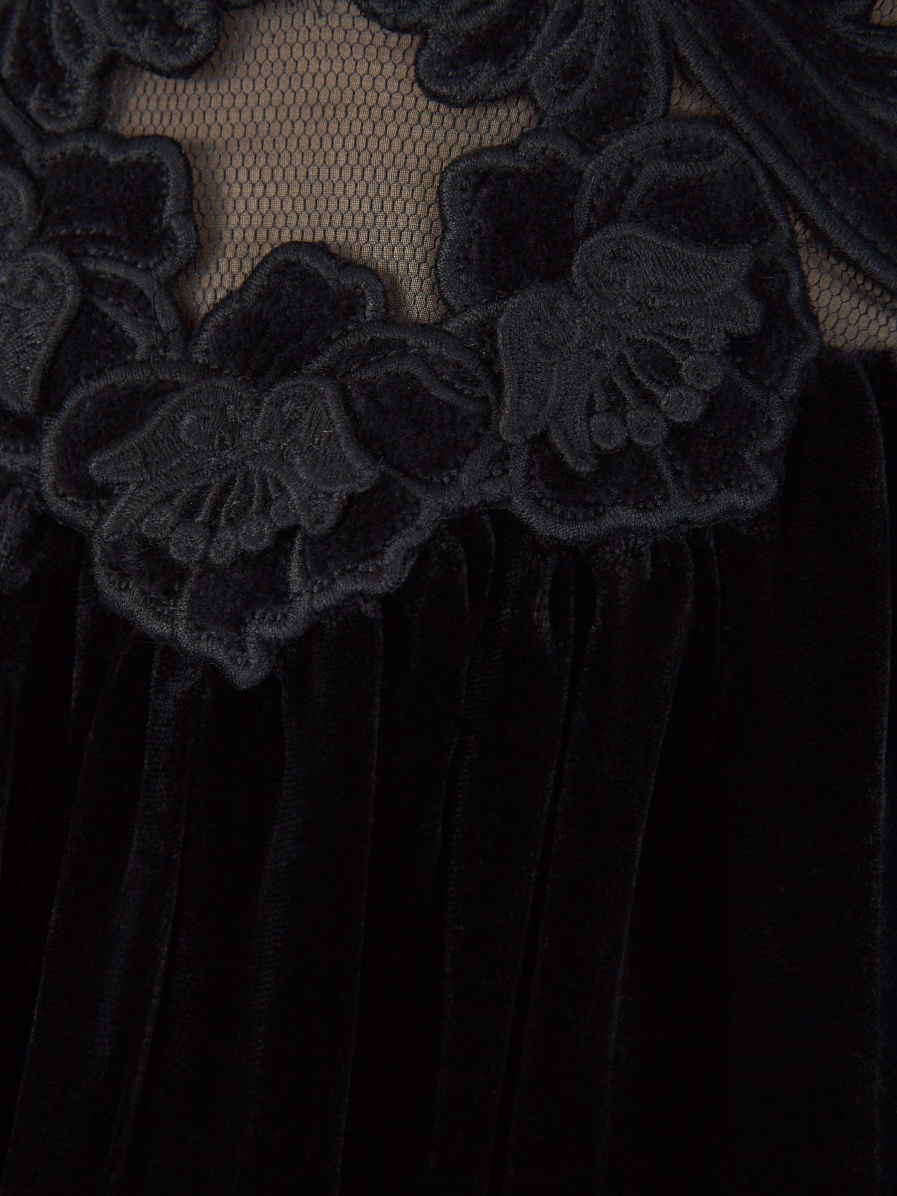 Outlet online Zimmermann Mujer Vestido Sensory Velvet color Negro sku 721-000120 01 - Foto 3