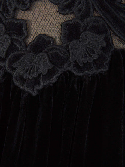 Outlet online Zimmermann Mujer Vestido Sensory Velvet color Negro sku 721-000120 01 - Foto 3
