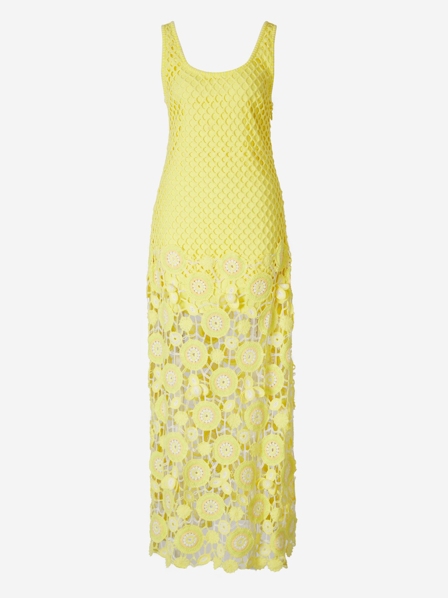 Outlet online Simkhai Mujer Vestido Largo Croché color Marfil sku 721-000125 02 - Foto 1