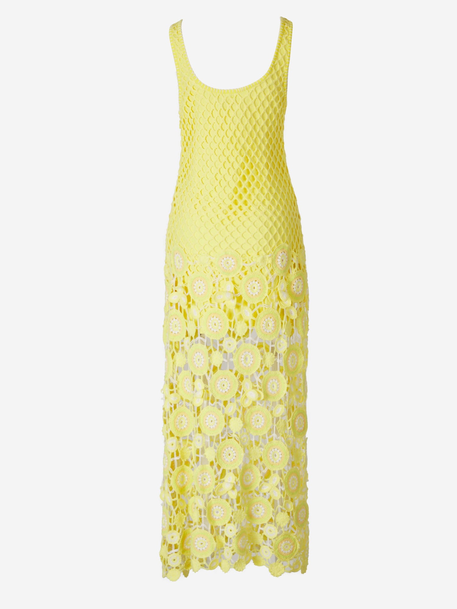 Outlet online Simkhai Mujer Vestido Largo Croché color Marfil sku 721-000125 02 - Foto 2