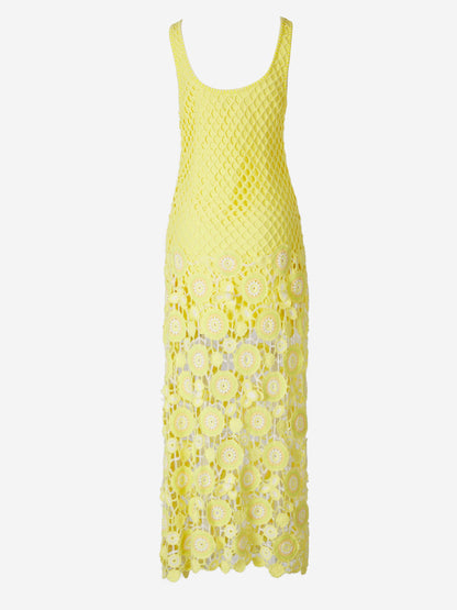 Outlet online Simkhai Mujer Vestido Largo Croché color Marfil sku 721-000125 02 - Foto 2