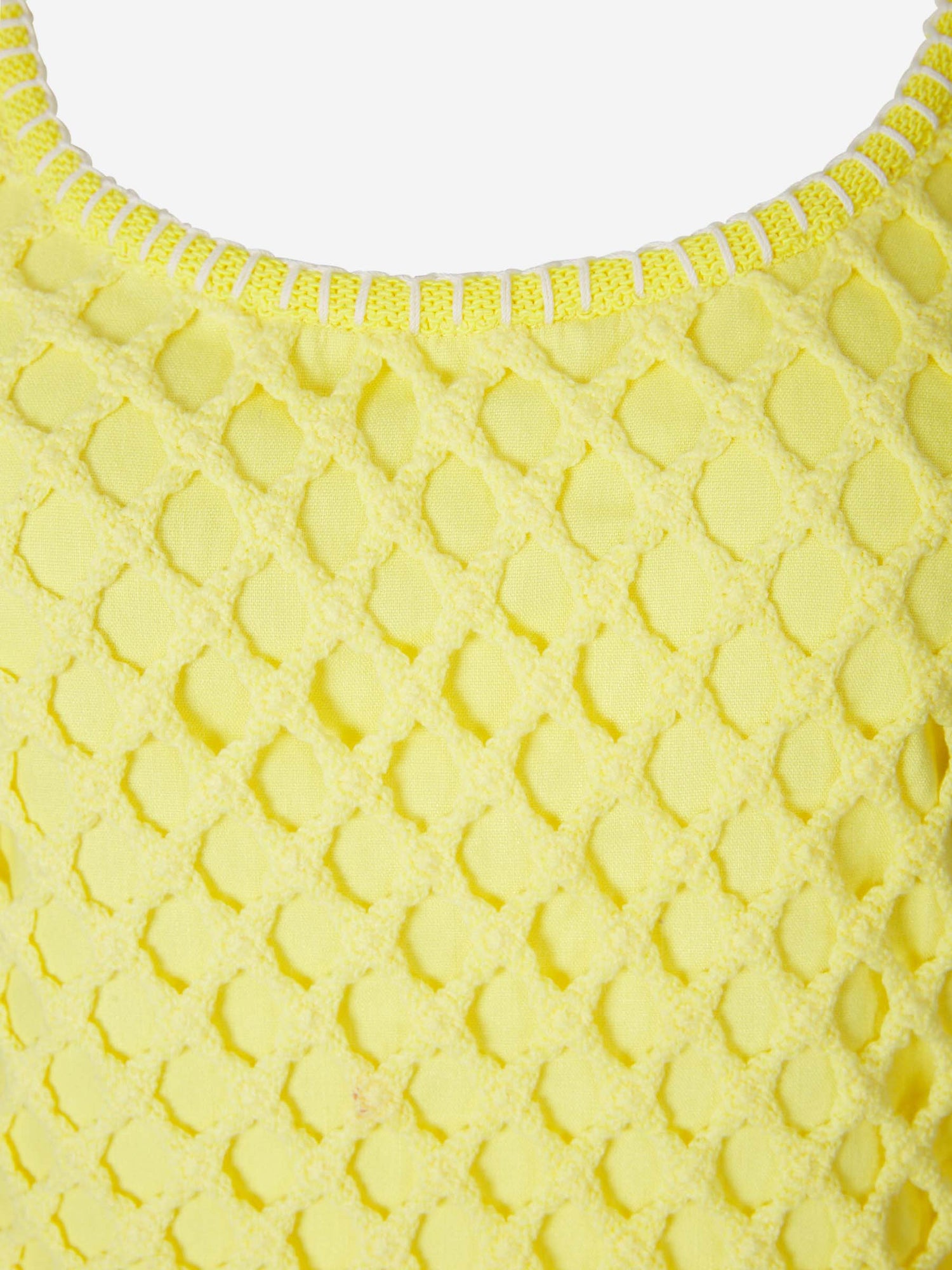 Outlet online Simkhai Mujer Vestido Largo Croché color Amarillo sku 721-000125 01 - Foto 3