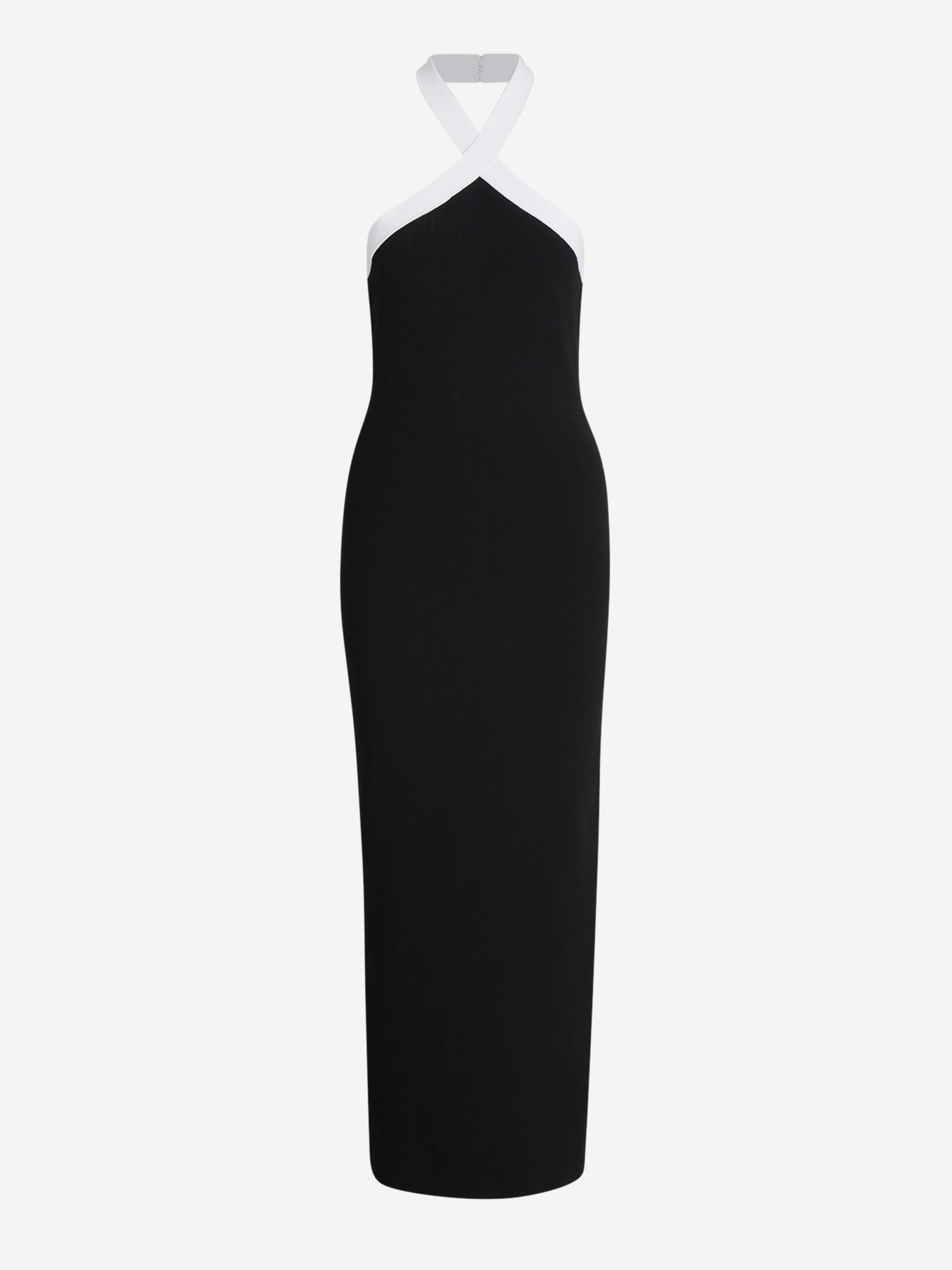 Outlet online Roland Mouret Mujer Vestido Midi Bicolor color Negro sku 721-000273 01 - Foto 1