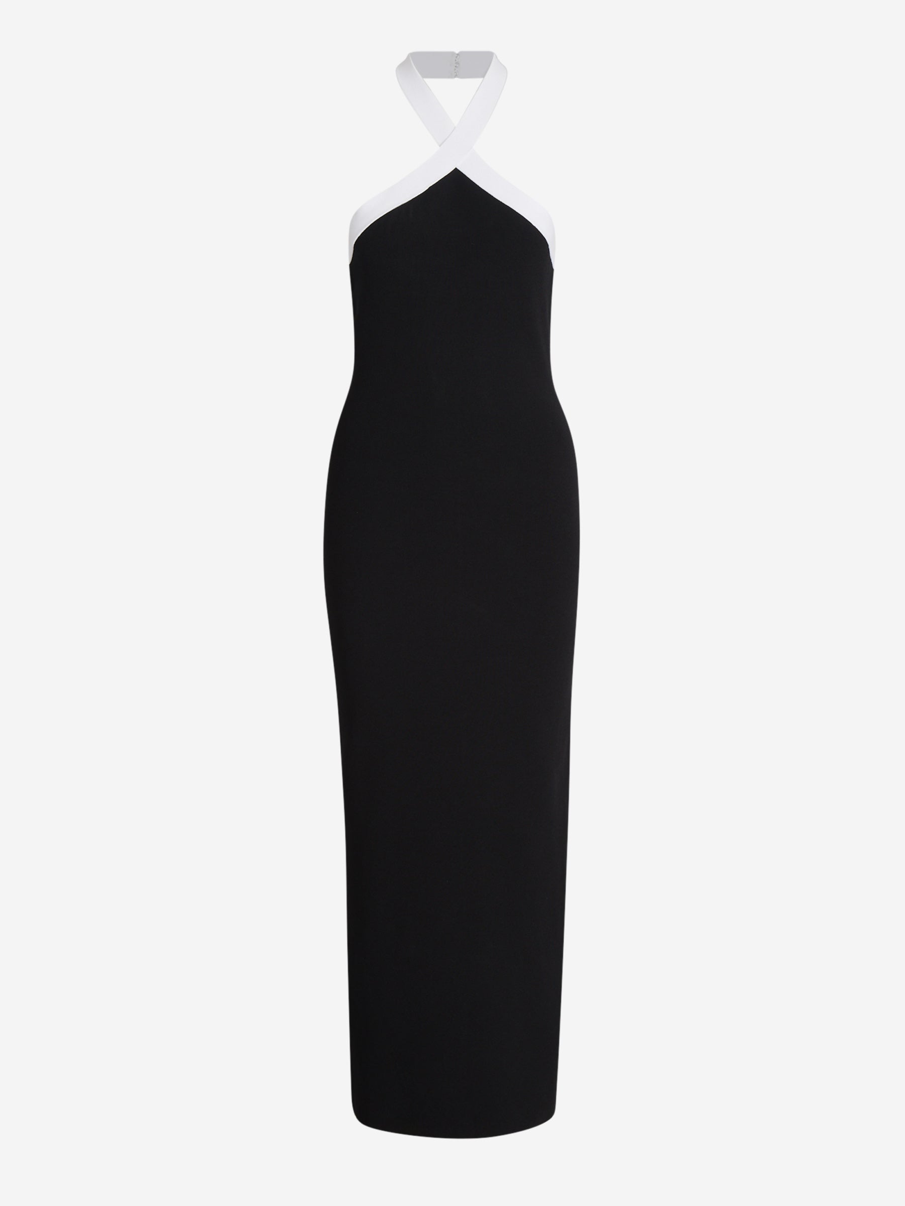 Outlet online Roland Mouret Mujer Vestido Midi Bicolor color Negro sku 721-000273 01 - Foto 1