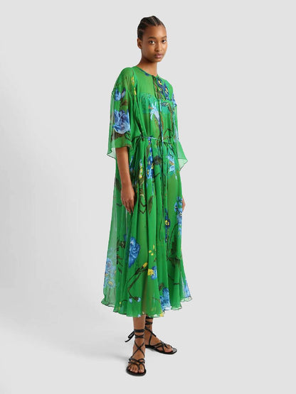 Outlet online Erdem Mujer Vestido Midi Kaftan color Verde Claro sku 721-000301 01 - Foto 2