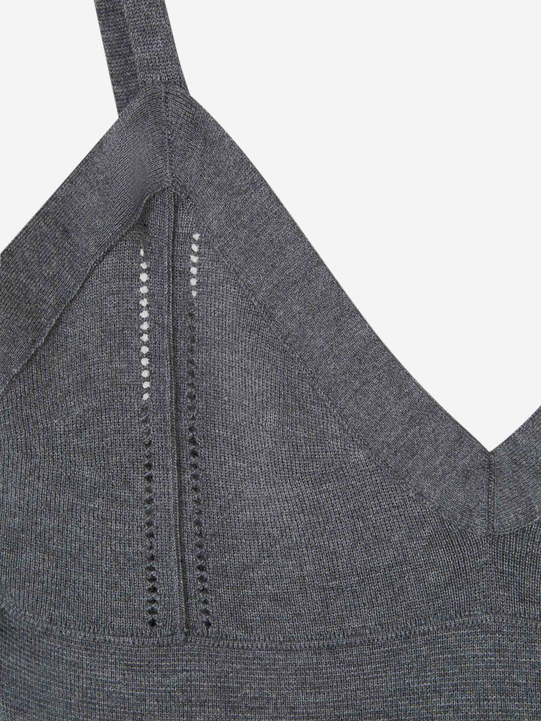 Khaite Mujer Barcelona Vestido Midi The Elio color Gris Antracita sku 721-000311 01 - Foto 3