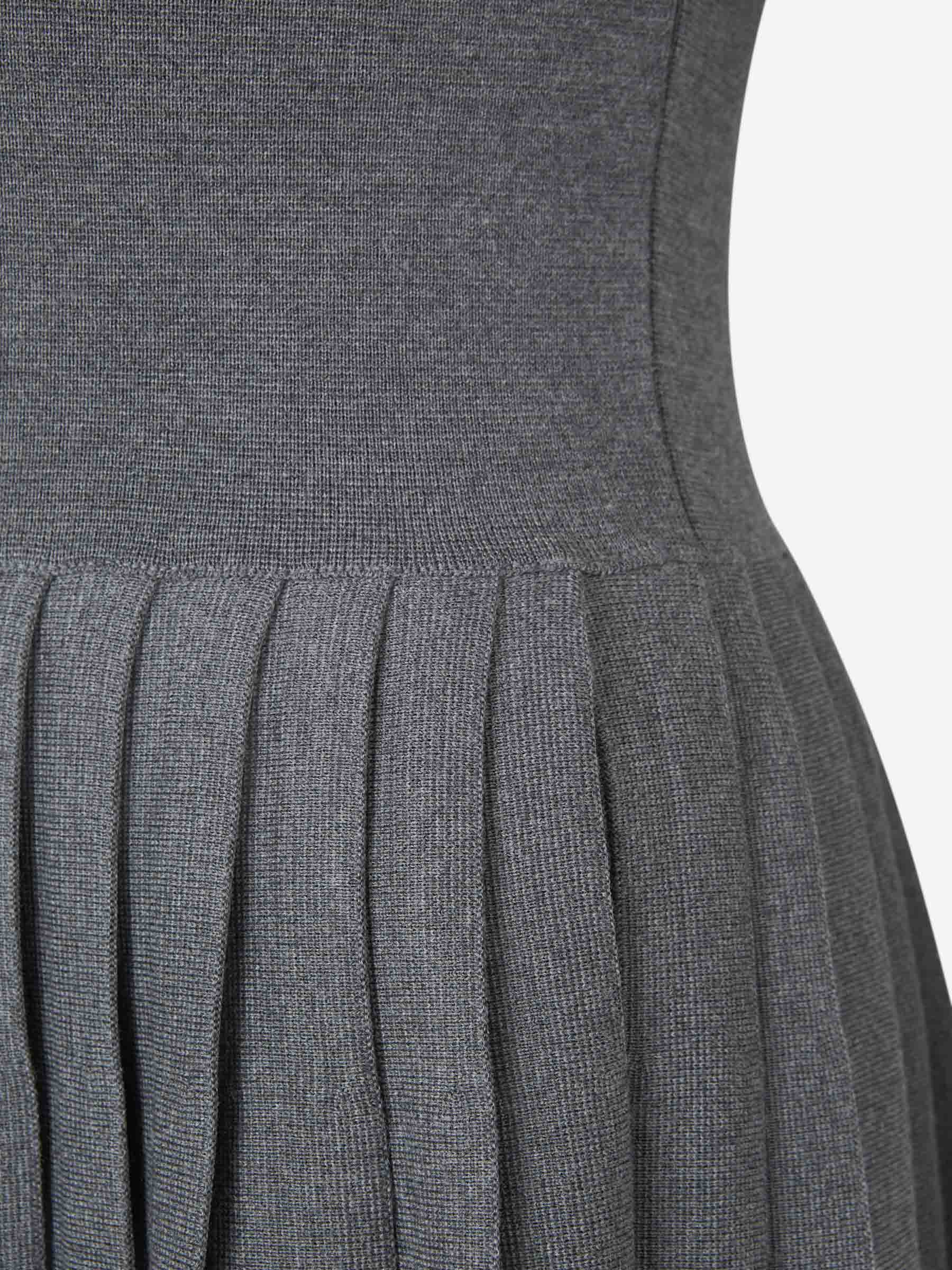 Khaite Mujer Barcelona Vestido Midi The Elio color Gris Antracita sku 721-000311 01 - Foto 5