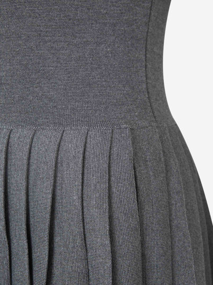 Khaite Mujer Barcelona Vestido Midi The Elio color Gris Antracita sku 721-000311 01 - Foto 5