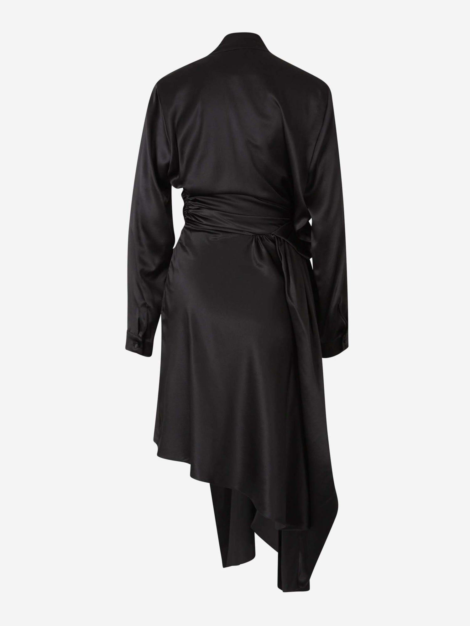 Balenciaga Mujer Barcelona Vestido Maxi Seda color Negro sku 721-000342 01 - Foto 2