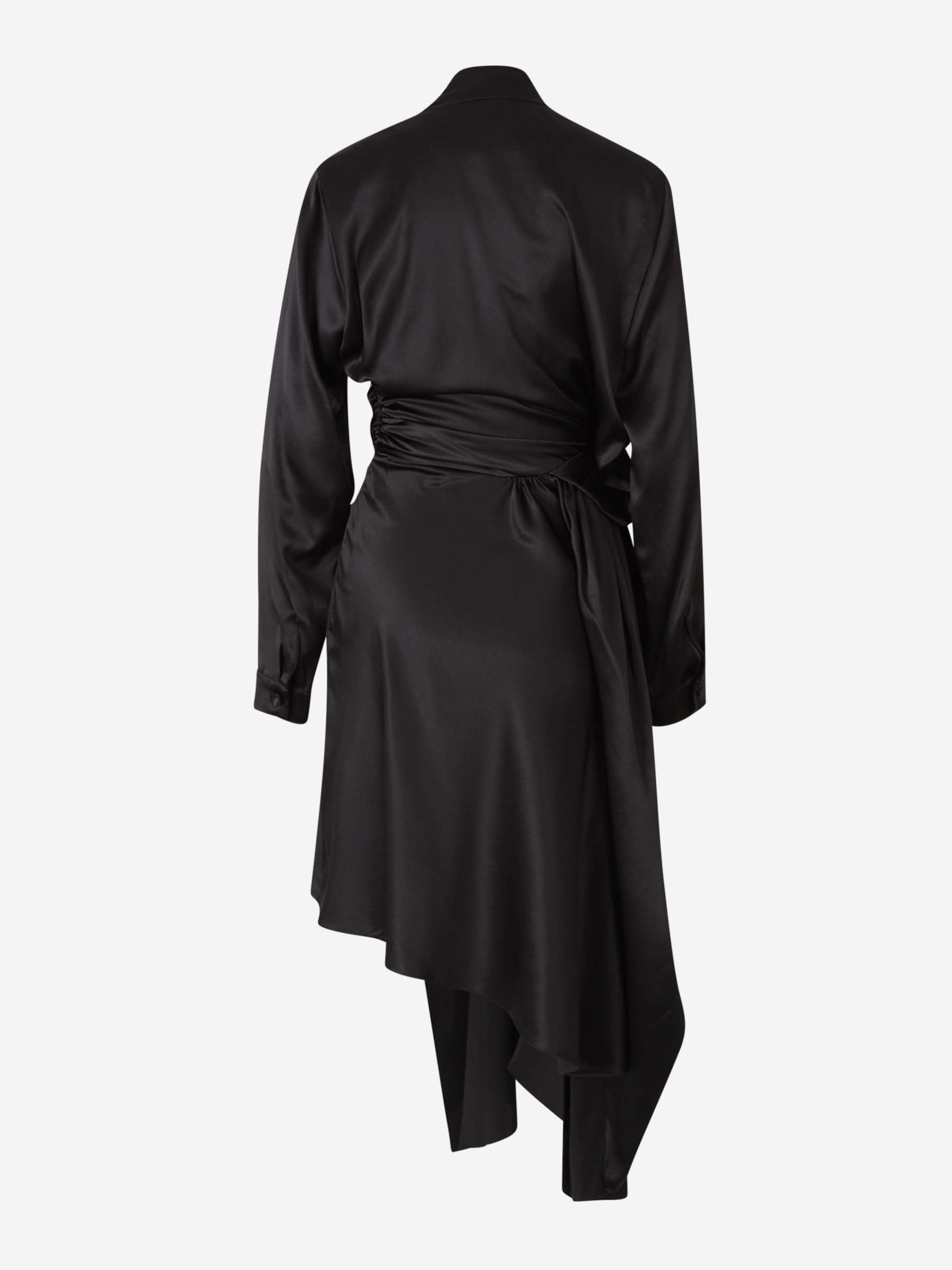 Balenciaga Mujer Barcelona Vestido Maxi Seda color Negro sku 721-000342 01 - Foto 2