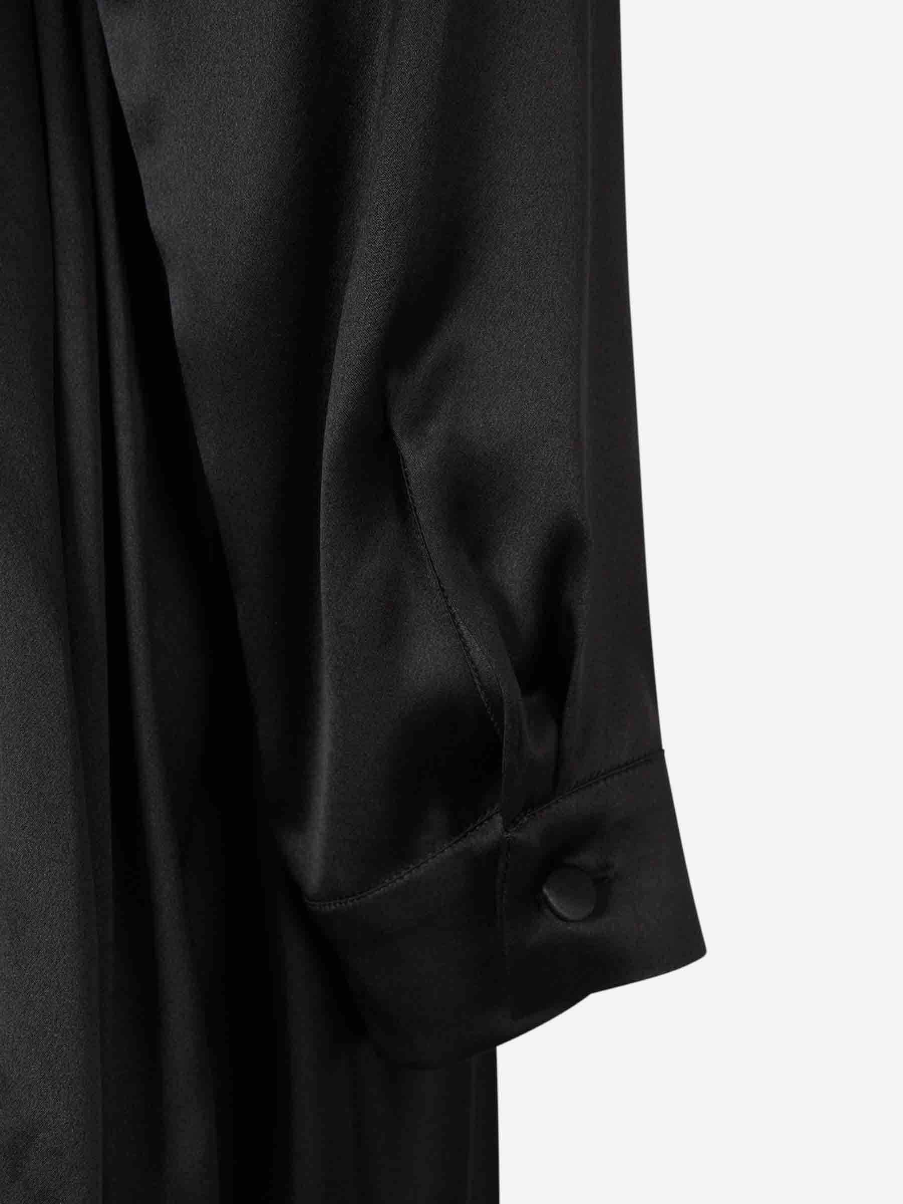 Balenciaga Mujer Barcelona Vestido Maxi Seda color Negro sku 721-000342 01 - Foto 5