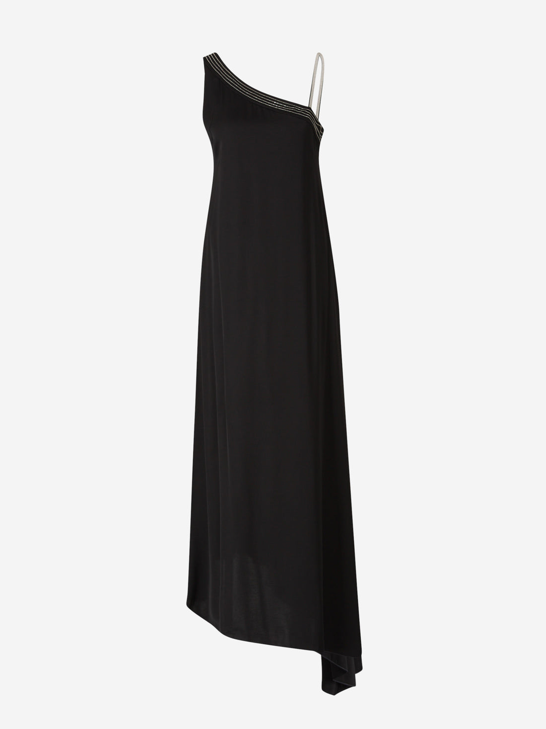 Peserico Mujer Barcelona Vesitdo Midi Satén color Negro sku 721-000346 01 - Foto 1