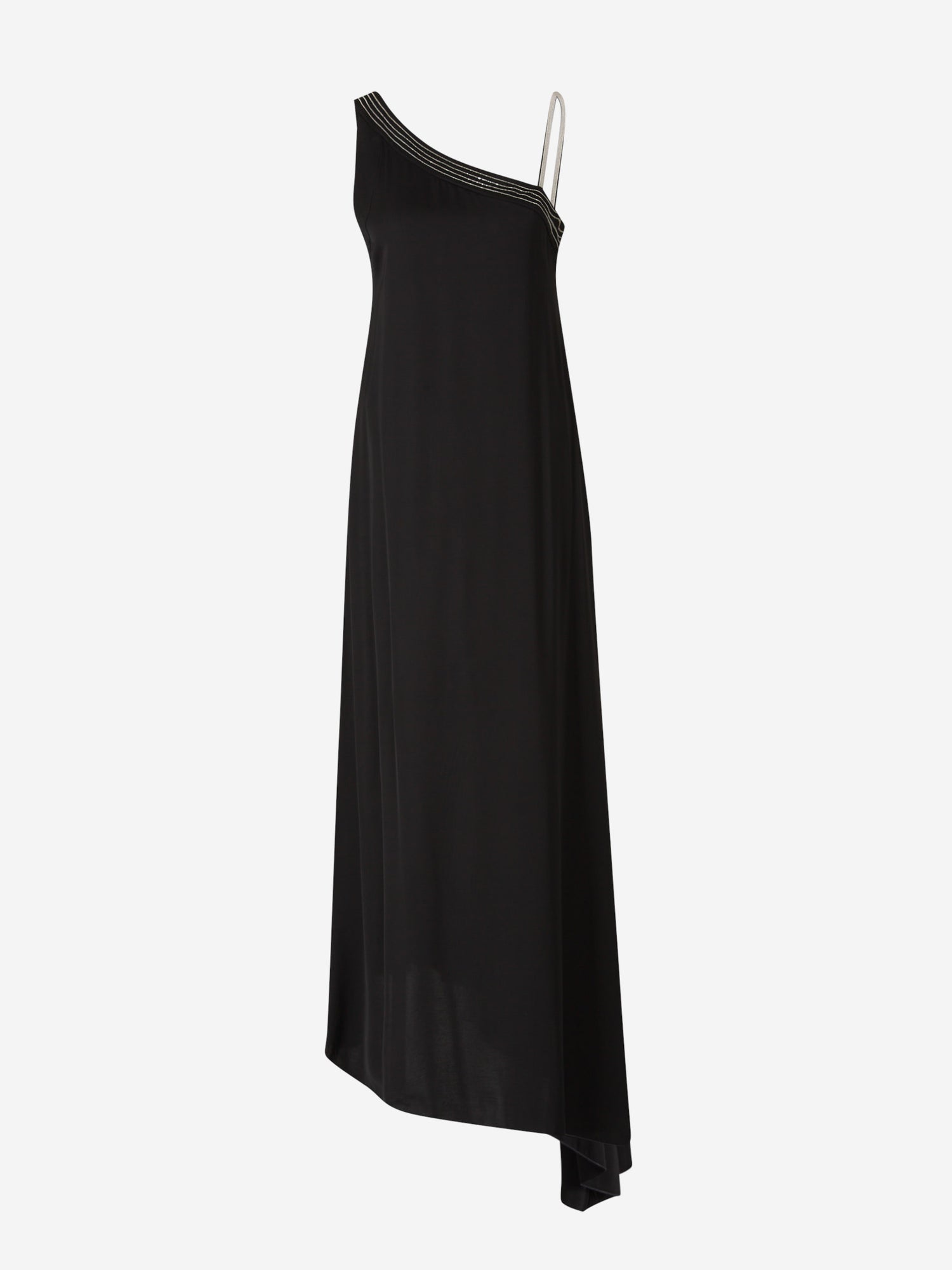 Peserico Mujer Barcelona Vesitdo Midi Satén color Negro sku 721-000346 01 - Foto 1