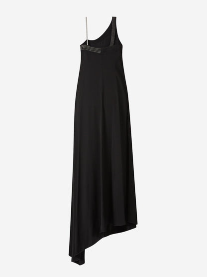 Peserico Mujer Barcelona Vesitdo Midi Satén color Negro sku 721-000346 01 - Foto 2
