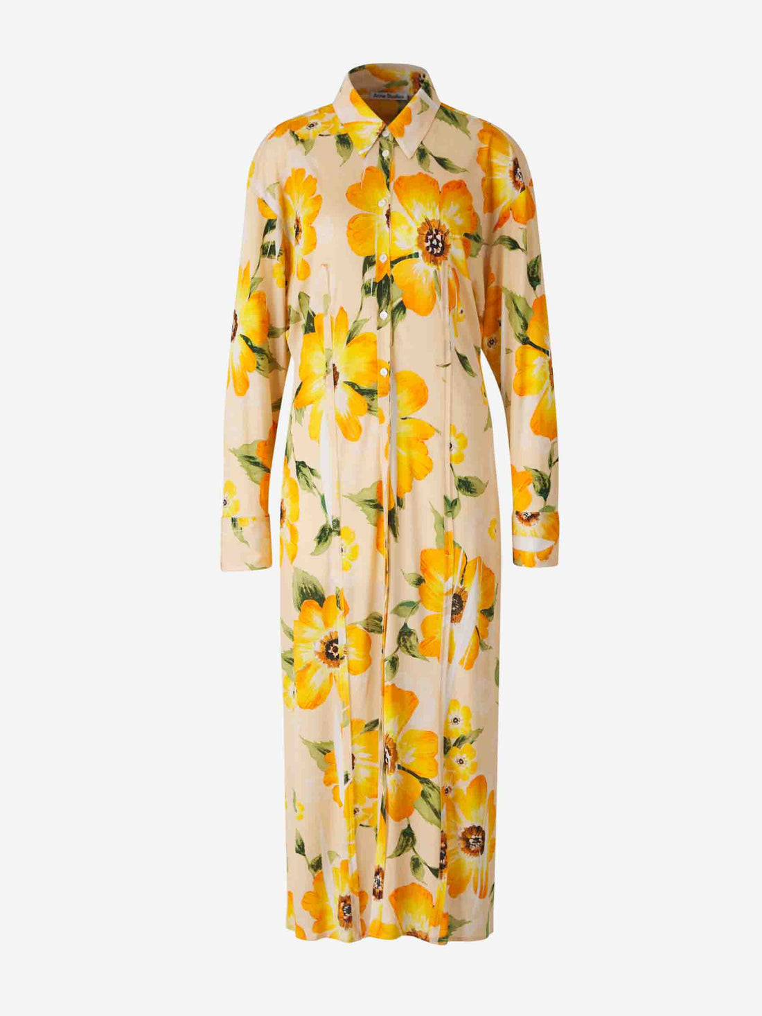 Acne Studios Mujer Barcelona Vestido Midi Camisero color Amarillo sku 721-000362 01 - Foto 1