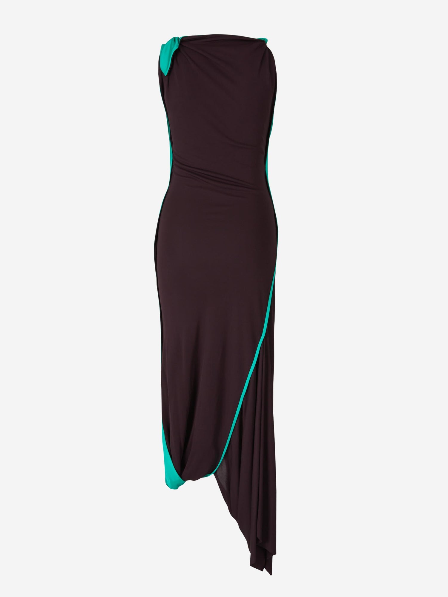 Victoria Beckham Mujer Barcelona Vestido Midi Asimétrico Viscosa color Negro sku 721-000372 01 - Foto 2