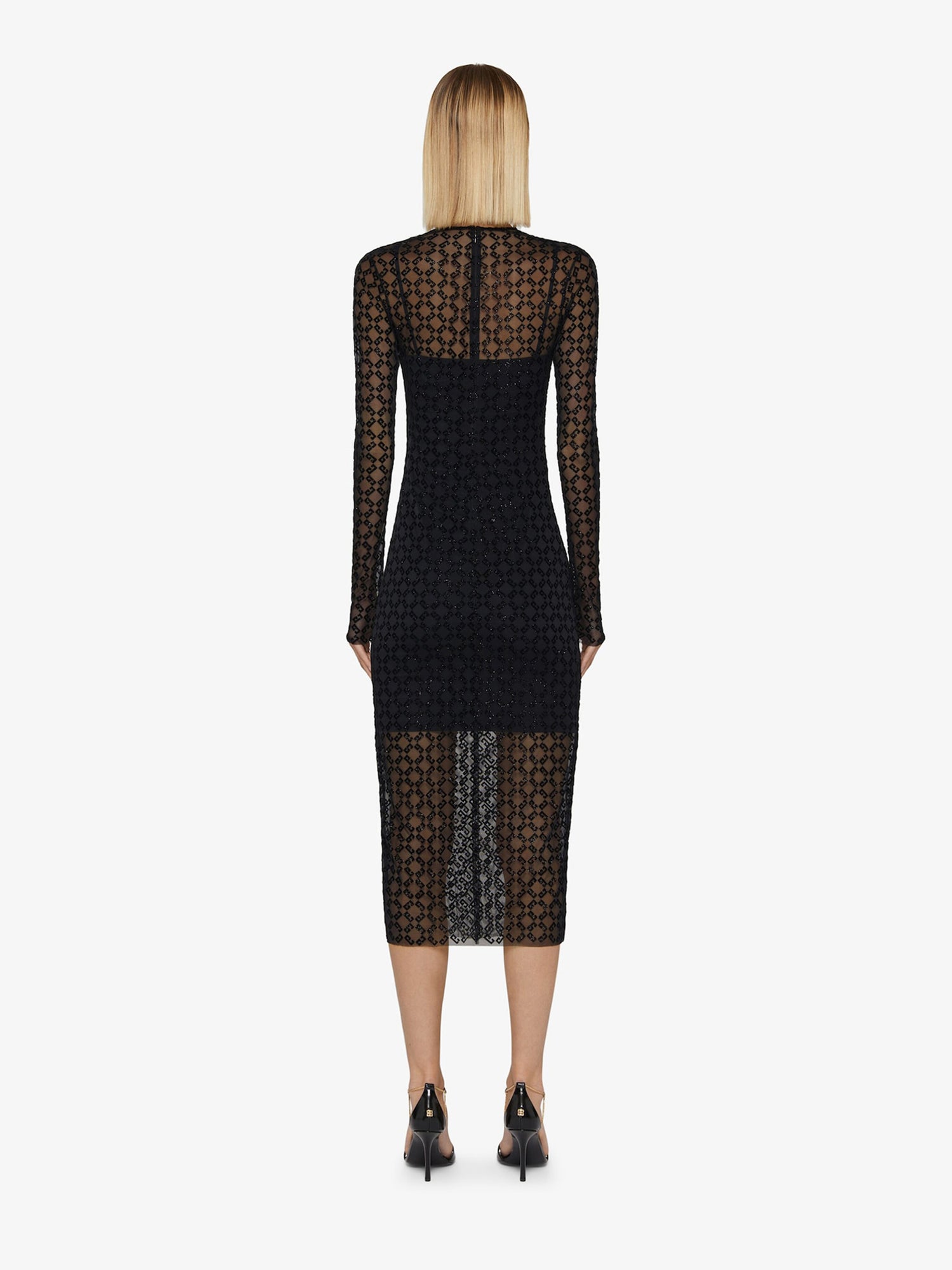 Givenchy Mujer Barcelona Vestido Midi Tul color Negro sku 721-000387 01 - Foto 3