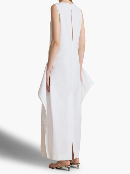 Khaite Mujer Barcelona Vestido Maxi Algodón color Blanco sku 721-000388 01 - Foto 3