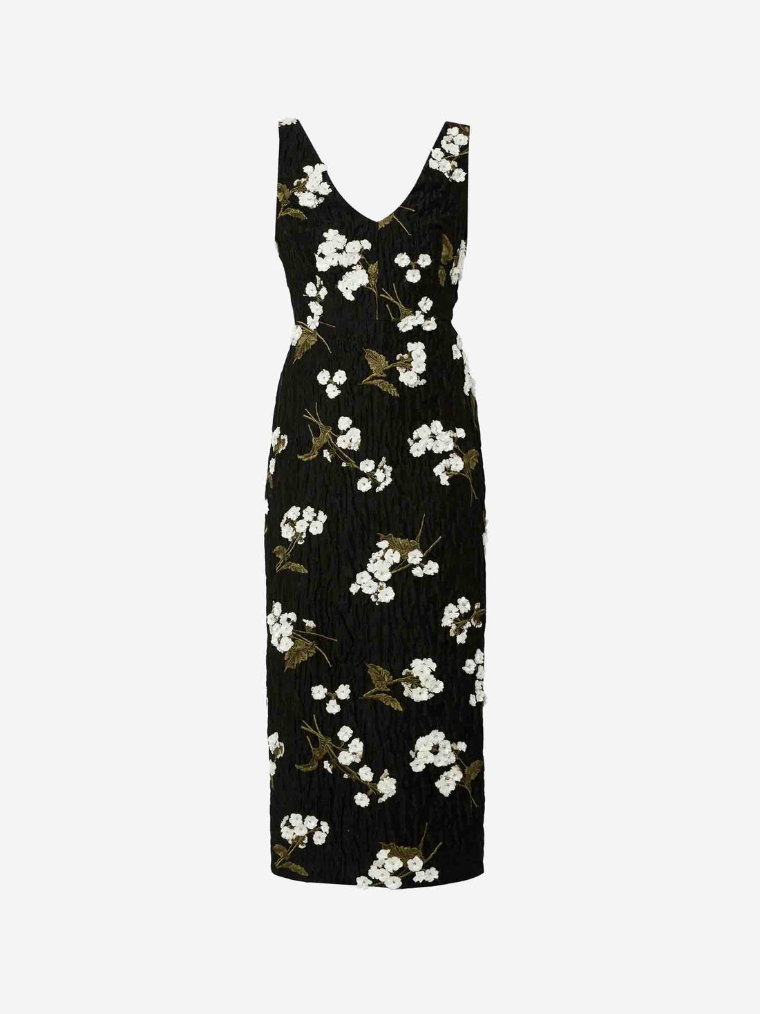 Outlet online Erdem Mujer Vestido Midi Texturizado color Negro sku 721-000393 01 - Foto 1