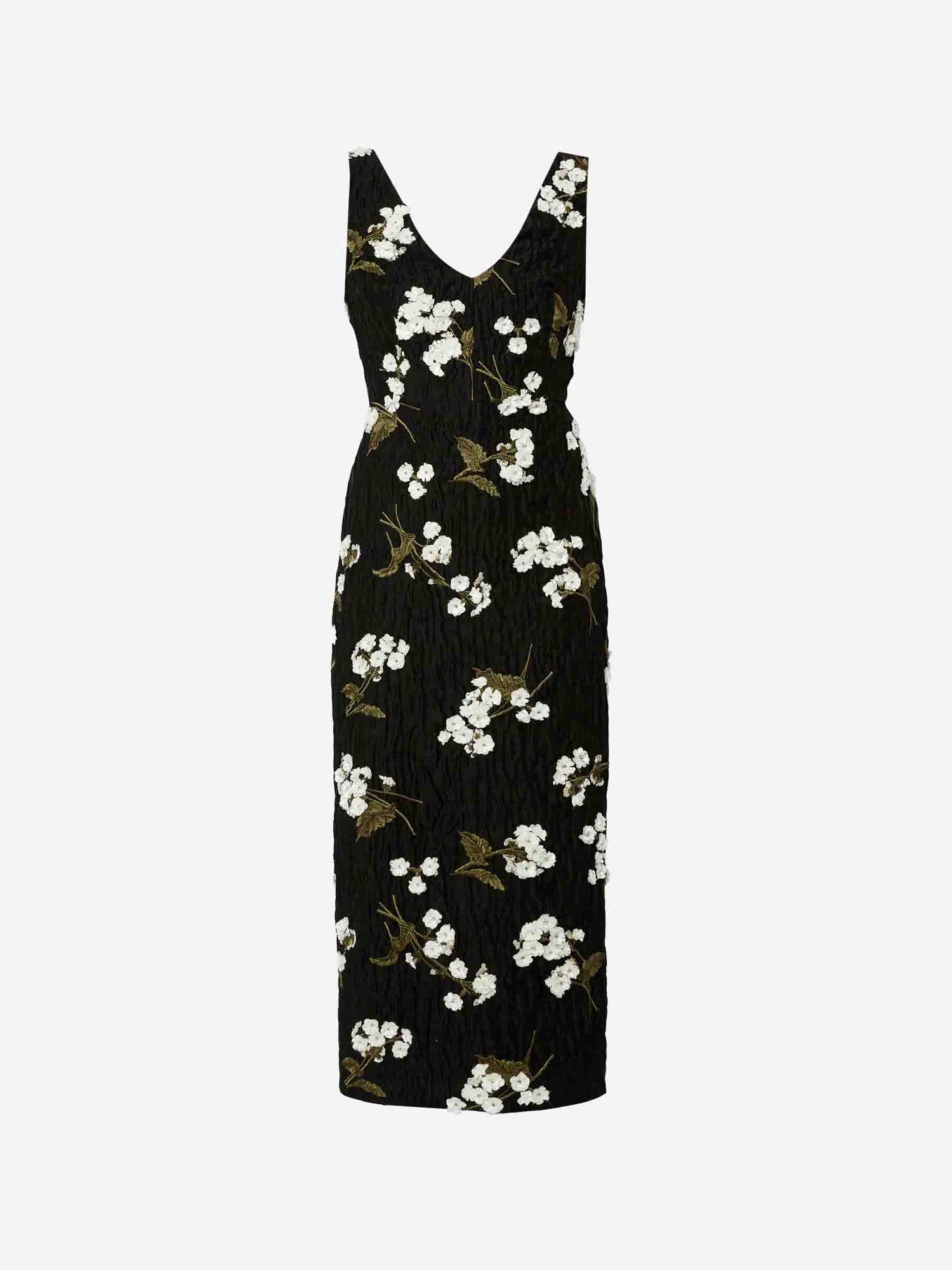 Erdem Mujer Barcelona Vestido Midi Texturizado color Negro sku 721-000393 01 - Foto 1