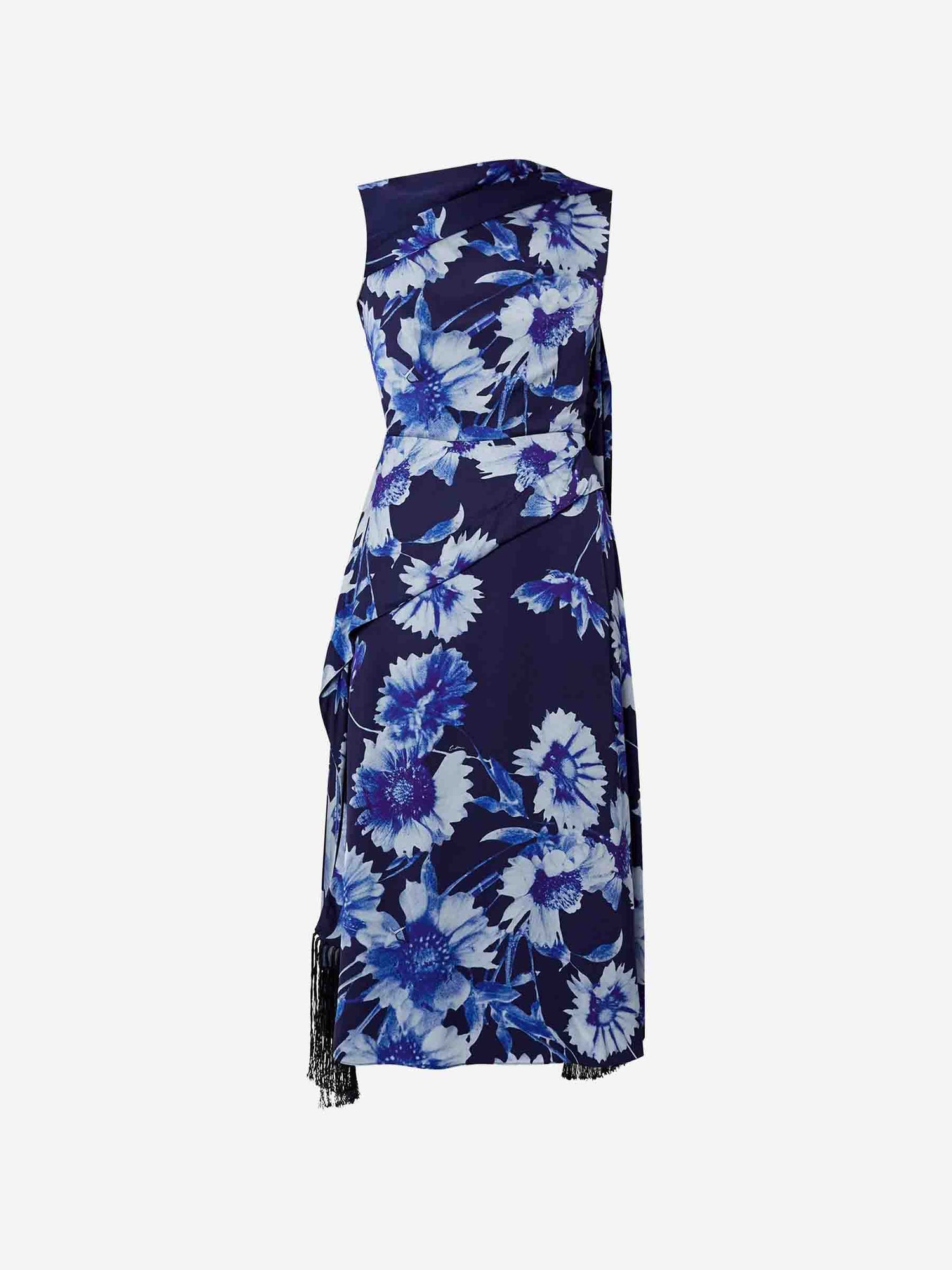 Erdem Mujer Barcelona Vestido Midi Drapeado color Violeta sku 721-000395 01 - Foto 1