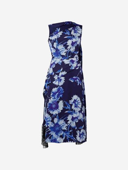Erdem Mujer Barcelona Vestido Midi Drapeado color Violeta sku 721-000395 01 - Foto 1