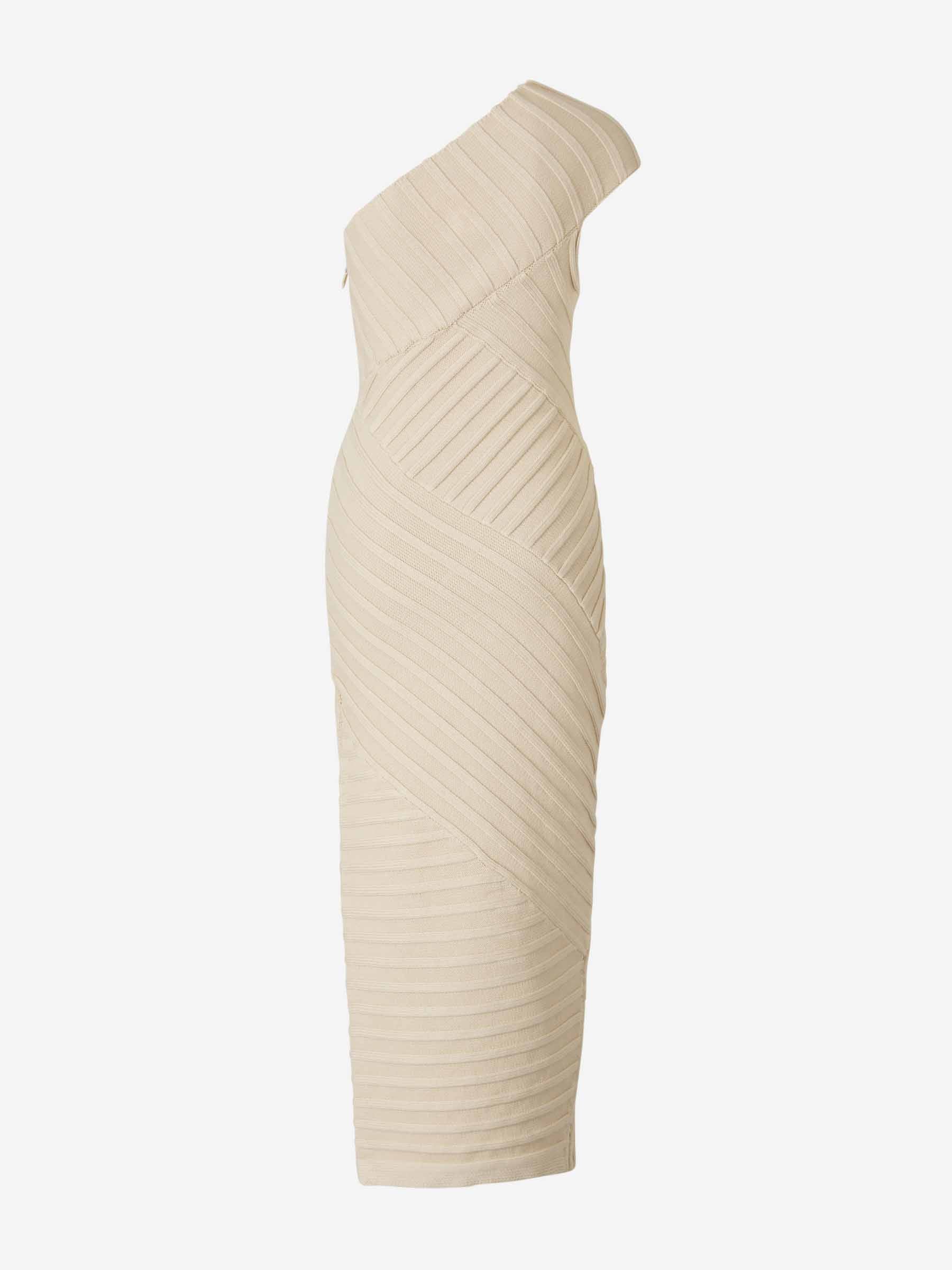 Cult Gaia Mujer Barcelona Vestido Punto Cielo color Beige sku 721-000400 01 - Foto 3