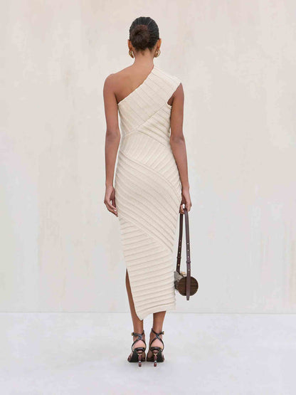 Cult Gaia Mujer Barcelona Vestido Punto Cielo color Beige sku 721-000400 01 - Foto 6