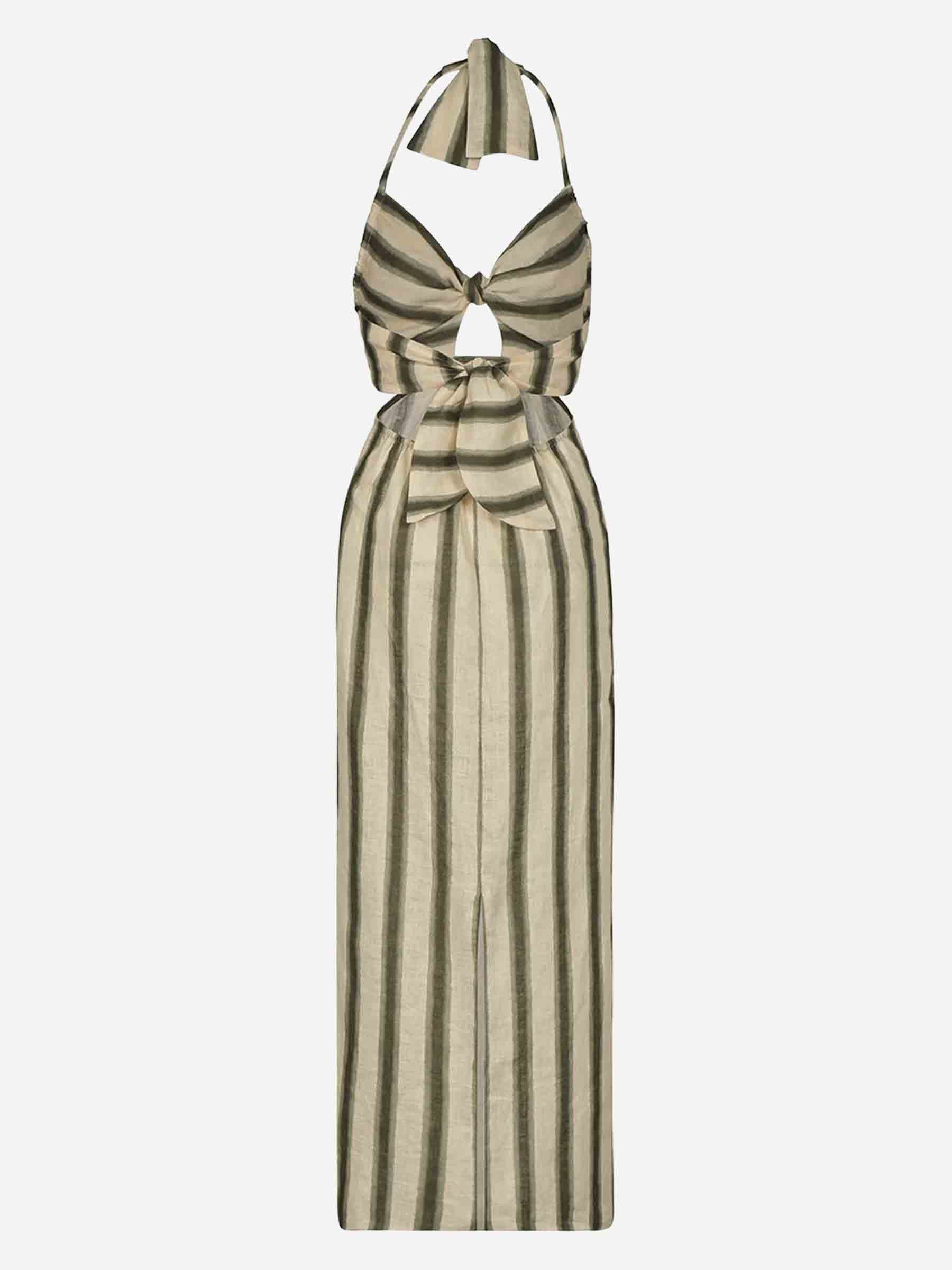 Johanna Ortiz Mujer Barcelona Vestido Midi Los Siete Mares color Crema sku 721-000421 01 - Foto 3