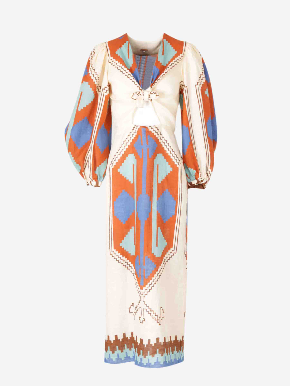 Johanna Ortiz Mujer Barcelona Vestido Midi Sailing Flags color Multicolor sku 721-000424 01 - Foto 1