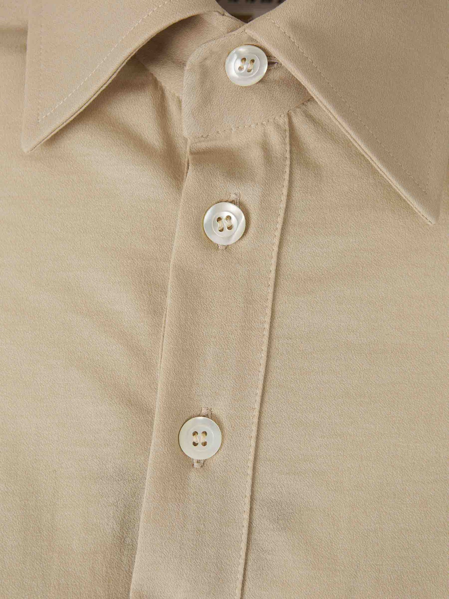Outlet online Maison Margiela Mujer Vestido Midi Capas color Beige sku 721-000431 01 - Foto 3