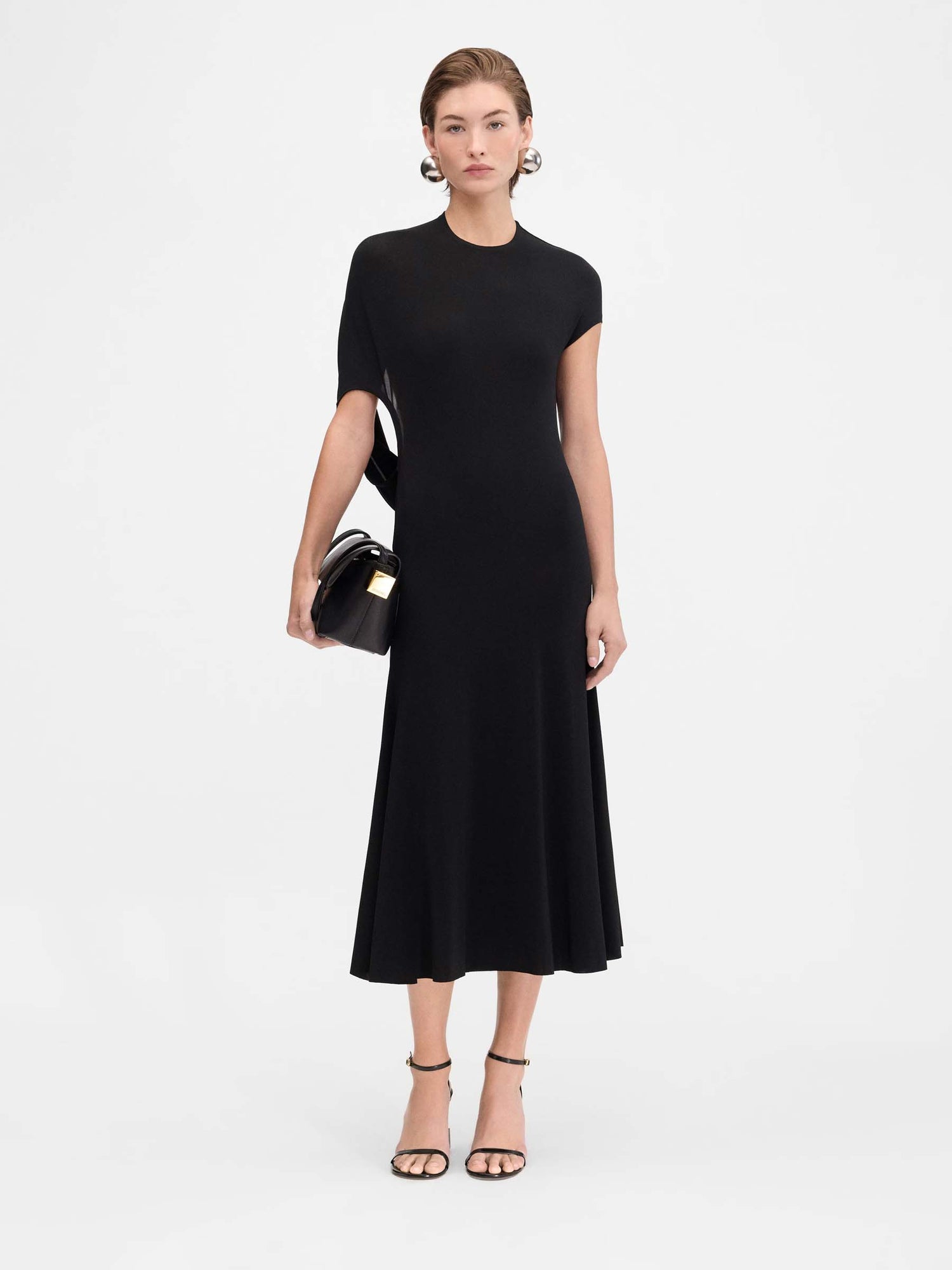 Outlet online Jacquemus Mujer Vestido Midi Salerno color Negro sku 721-000434 01 - Foto 2