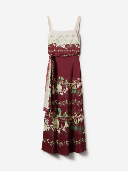 Outlet online LaDoubleJ Mujer Vestido Midi Slip-Around color Burdeos sku 721-000512 01 - Foto 1