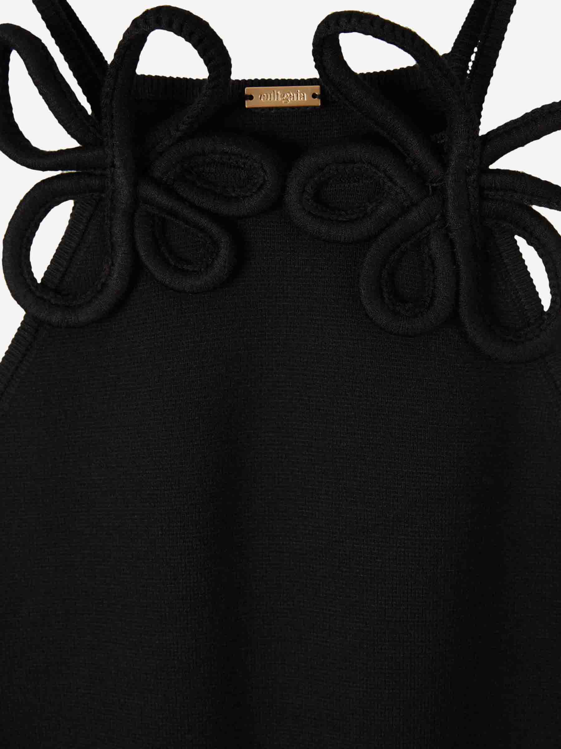 Outlet online Cult Gaia Mujer Vestido Midi Jena color Negro sku 721-000530 01 - Foto 3