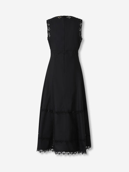 Outlet online Ulla Johnson Mujer Vestido Midi Anela color Negro sku 721-000538 01 - Foto 2