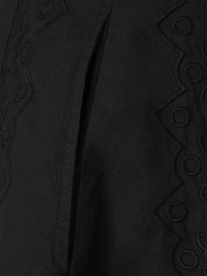 Outlet online Ulla Johnson Mujer Vestido Midi Anela color Negro sku 721-000538 01 - Foto 3