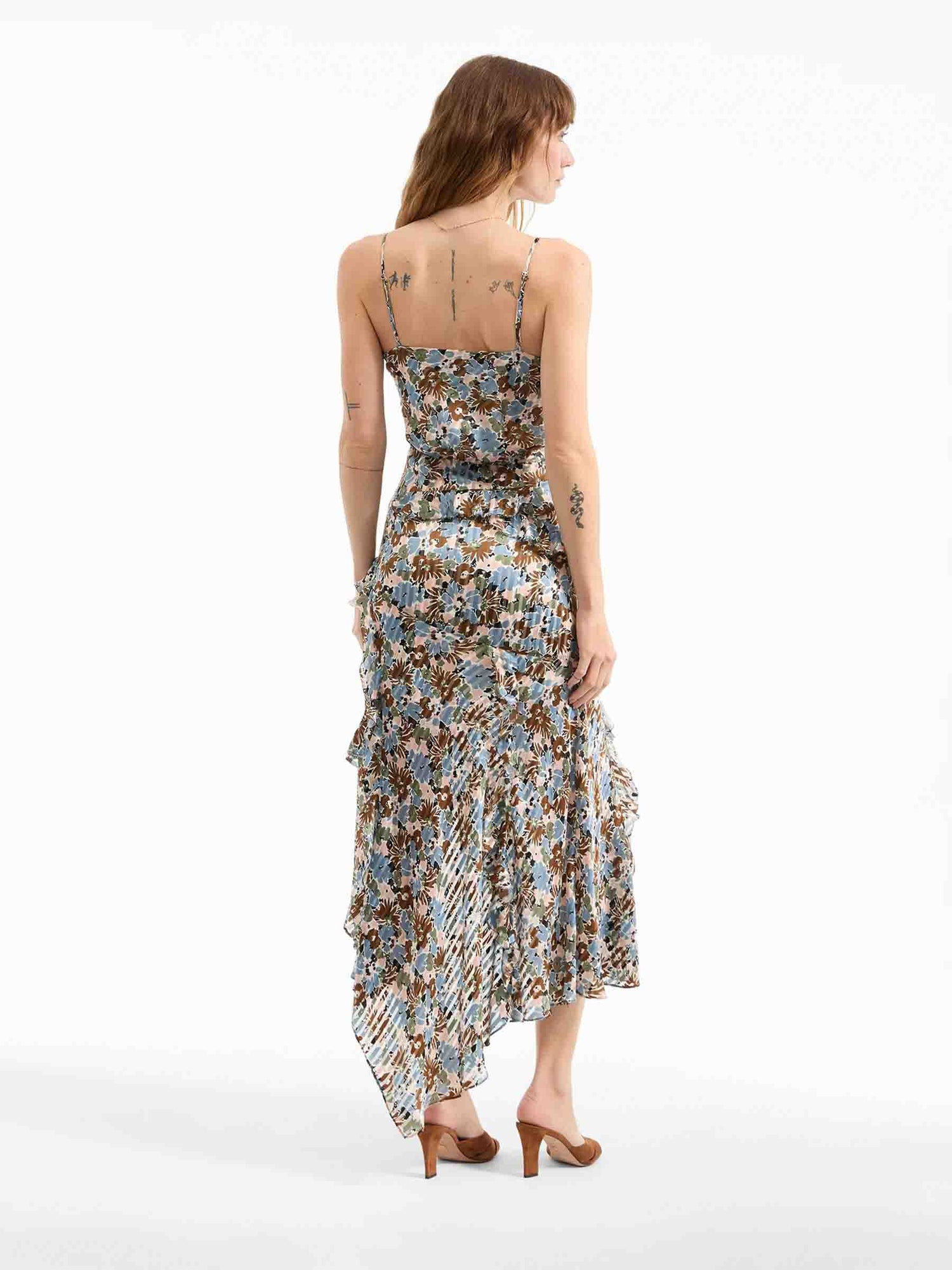 Outlet online Veronica Beard Mujer Vestido Midi Seda Avenel color Floral sku 721-000540 01 - Foto 3
