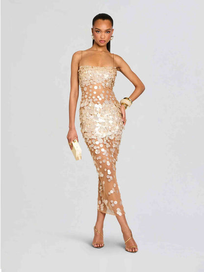 Outlet online Retrofête Mujer Vestido Maxi Mischa color Blanco sku 721-000543 01 - Foto 1