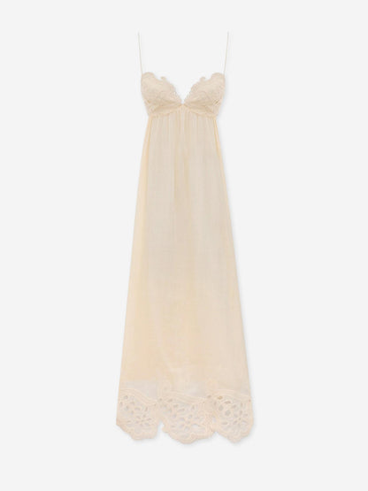 Outlet online Zimmermann Mujer Vestido Bordados Coco color Marfil sku 721-000544 01 - Foto 1