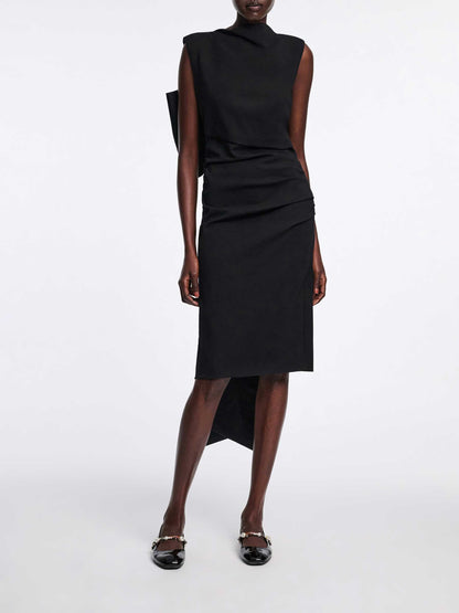 Outlet online Dorothee Schumacher Mujer Vestido Midi Lazo color Negro sku 721-000564 01 - Foto 3