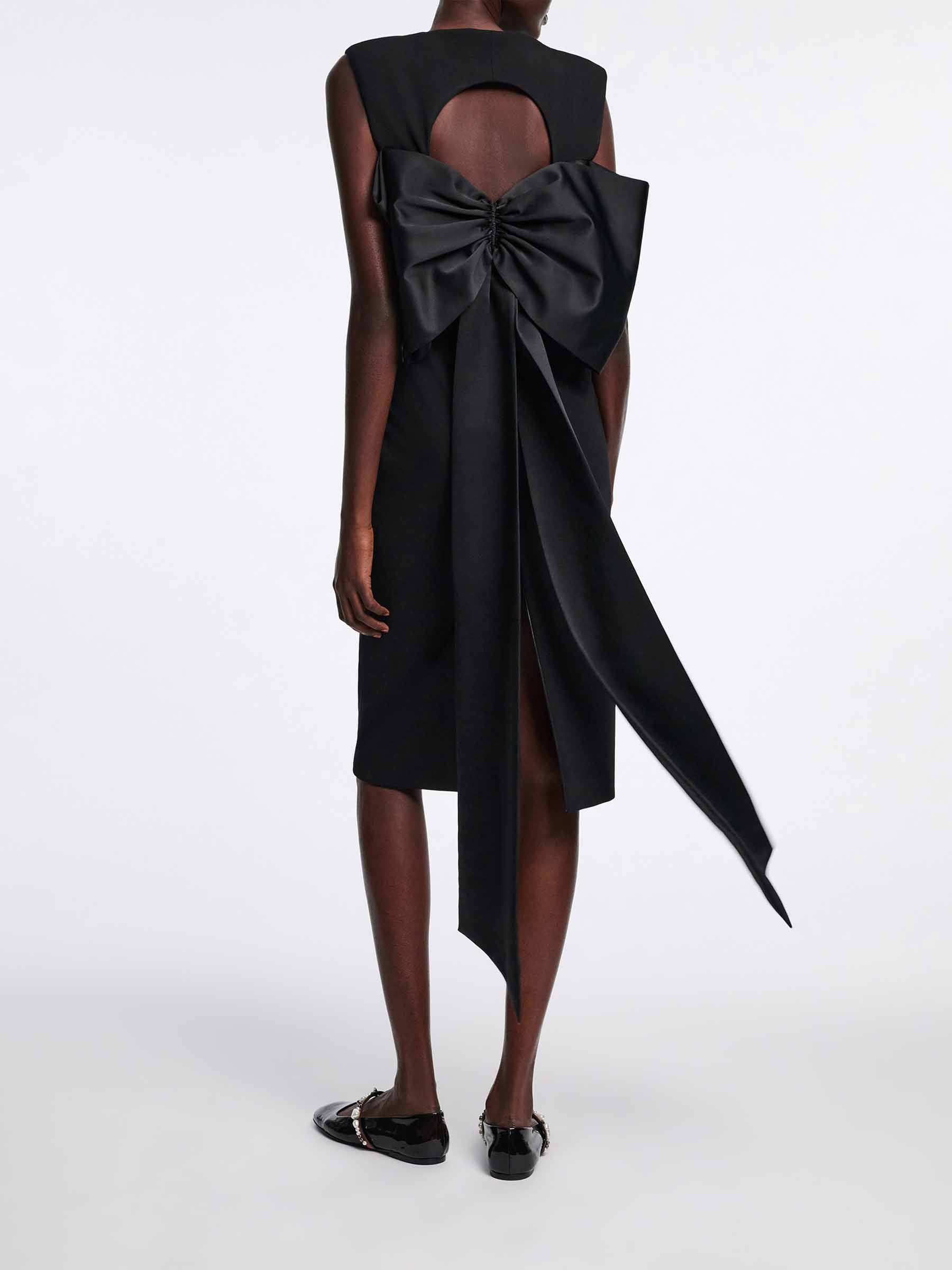Outlet online Dorothee Schumacher Mujer Vestido Midi Lazo color Negro sku 721-000564 01 - Foto 4