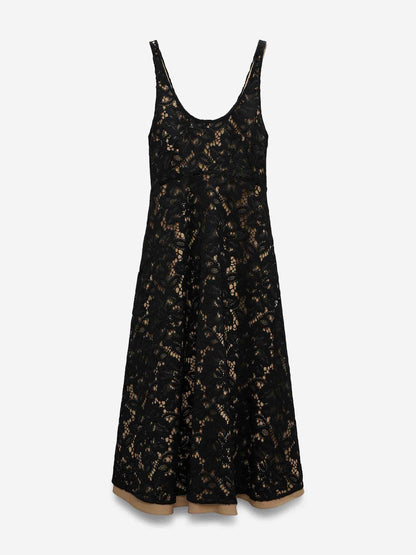 Outlet online Dorothee Schumacher Mujer Vestido Midi Lacy Dream color Negro sku 721-000567 01 - Foto 1