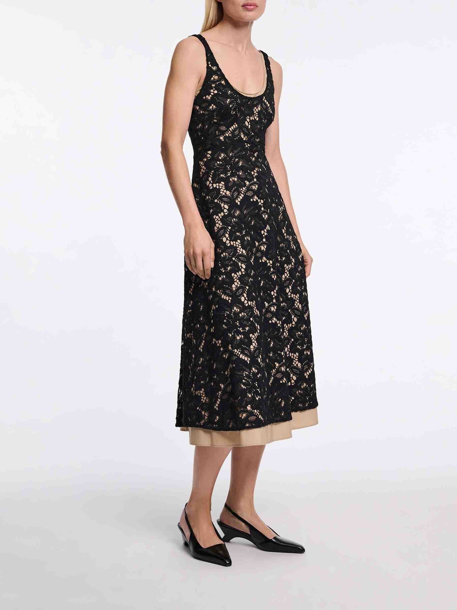 Outlet online Dorothee Schumacher Mujer Vestido Midi Lacy Dream color Negro sku 721-000567 01 - Foto 2